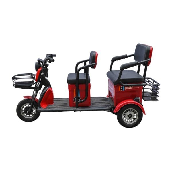 Tricycle électrique pliable de 48V, 500W, 10 pouces avec boîte de transport, pour passager